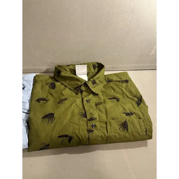 mens north face Button Short Sleeve Shirt Lot Of 2 Size S‎ - Picture 3 of 11